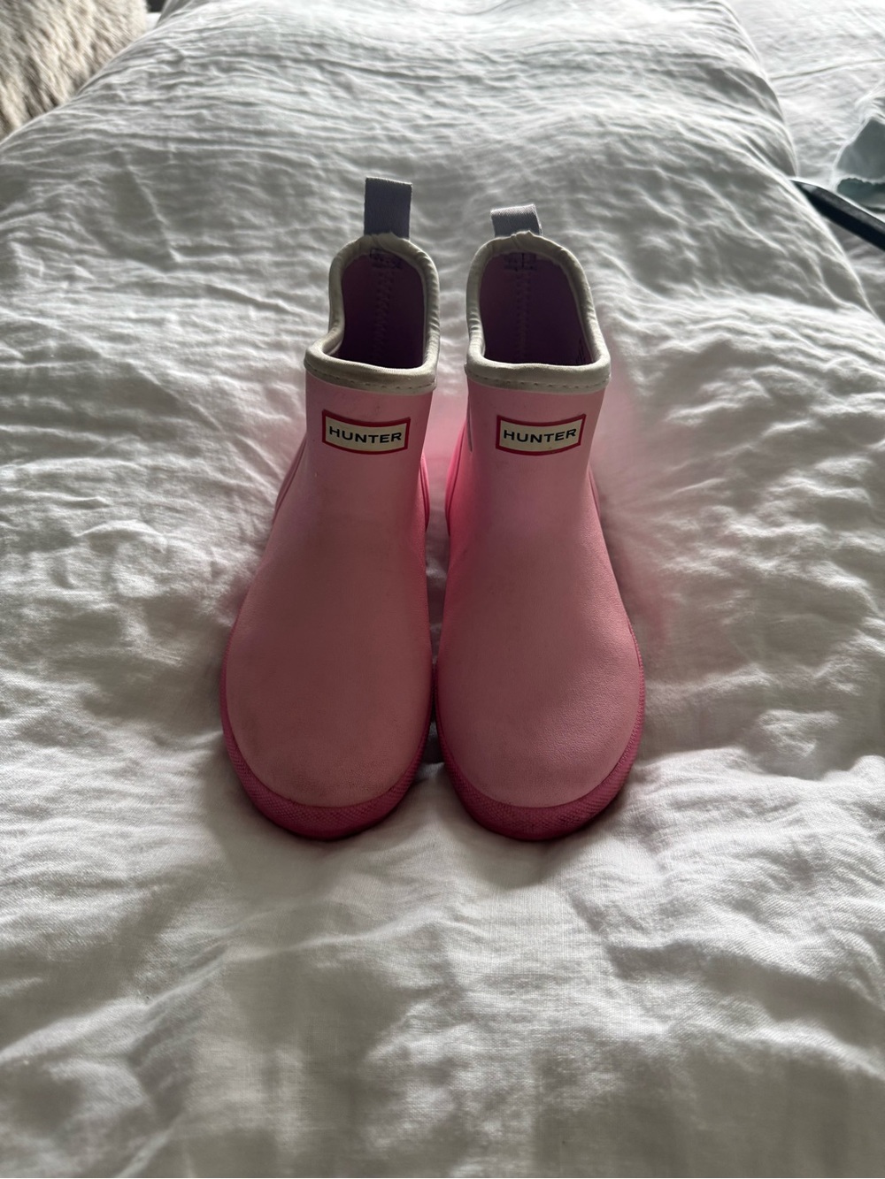 Hunter Pink Chelsea Rain Boots